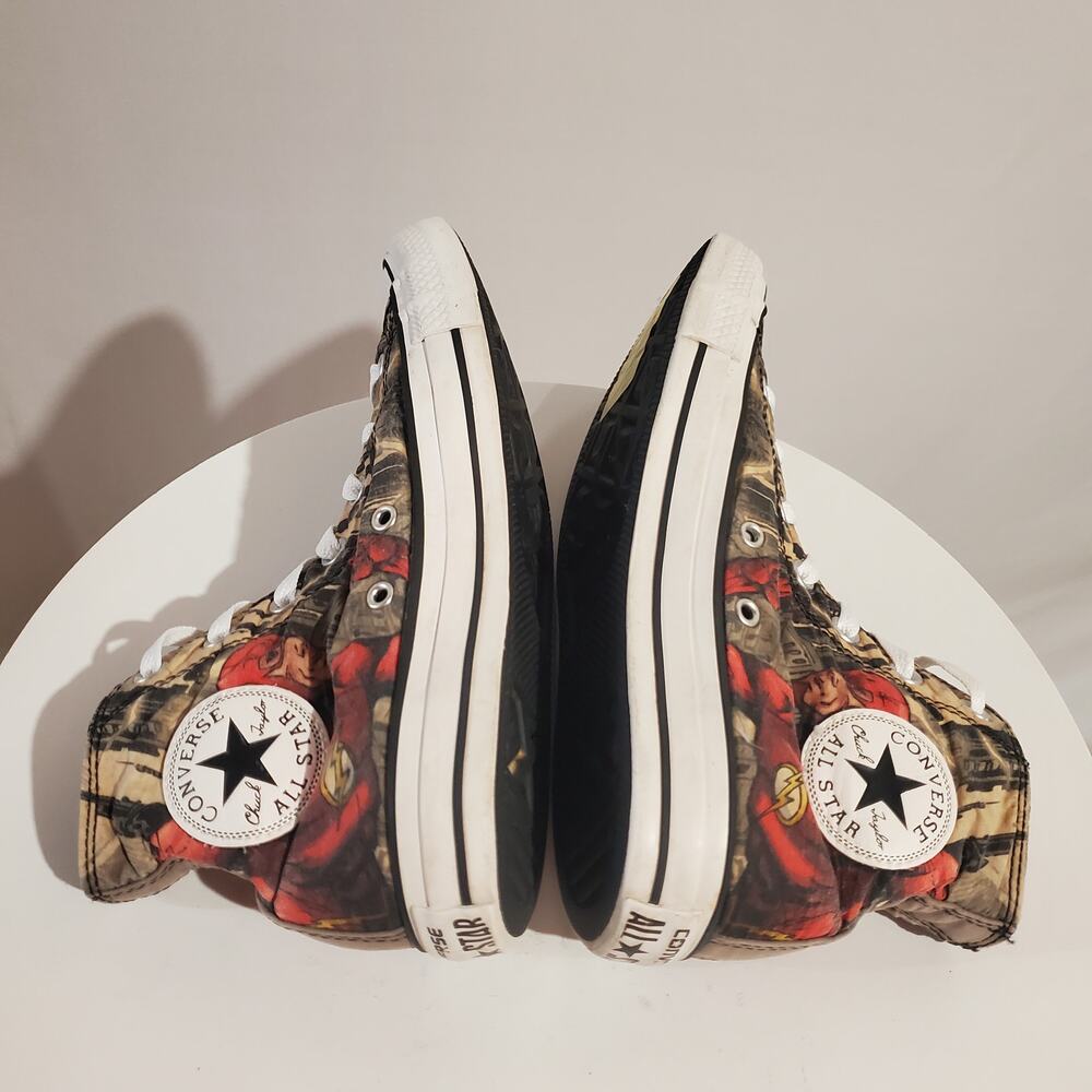 DC Comics X Converse All Stars The Flash Chuck Taylor High Top Sneakers M 6 W 8 - Picture 6 of 13